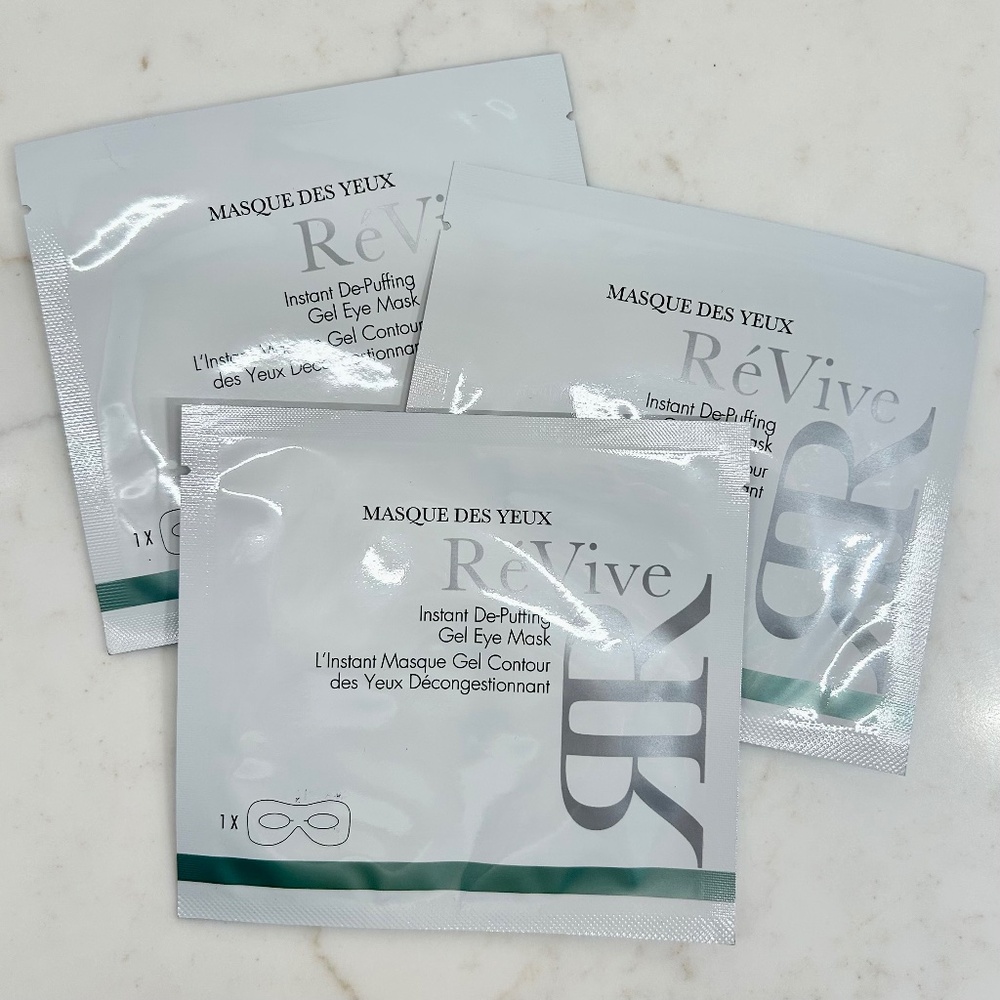 ReVive - Set of 3 - Masque Des Yeux - Instant De-Puffing Gel Eye Mask - Sealed